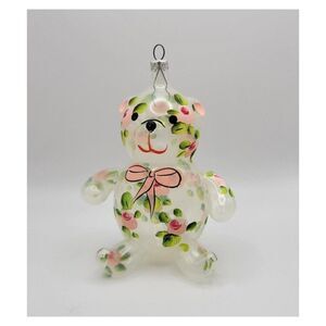 Vintage Soffieria De Carlini Glass Bear Ornament